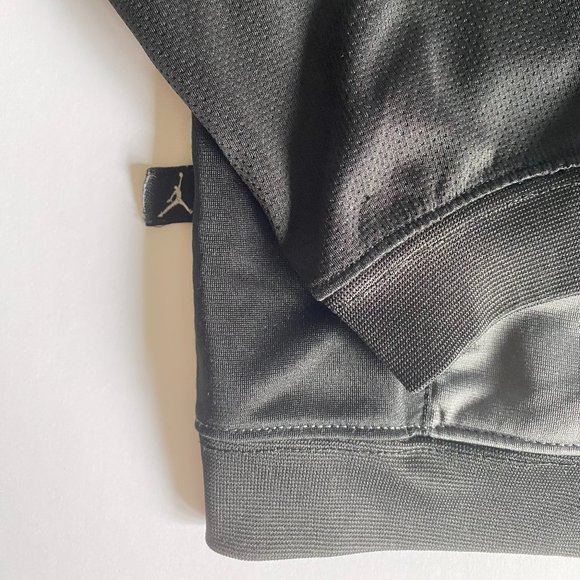 Air Jordan Gray Black White Zip Up Track Jacket Spell out Size Boys 3 Toddler - Picture 9 of 10